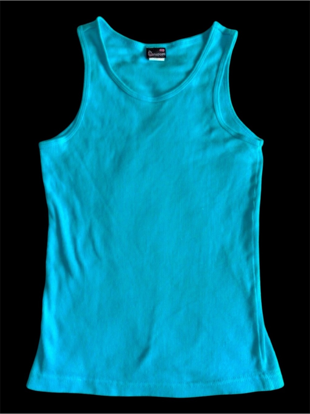Vintage Volcom Turquoise Ribbed Tank Top Y2K Skate Surf